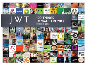 100 Things to Watch in 2013